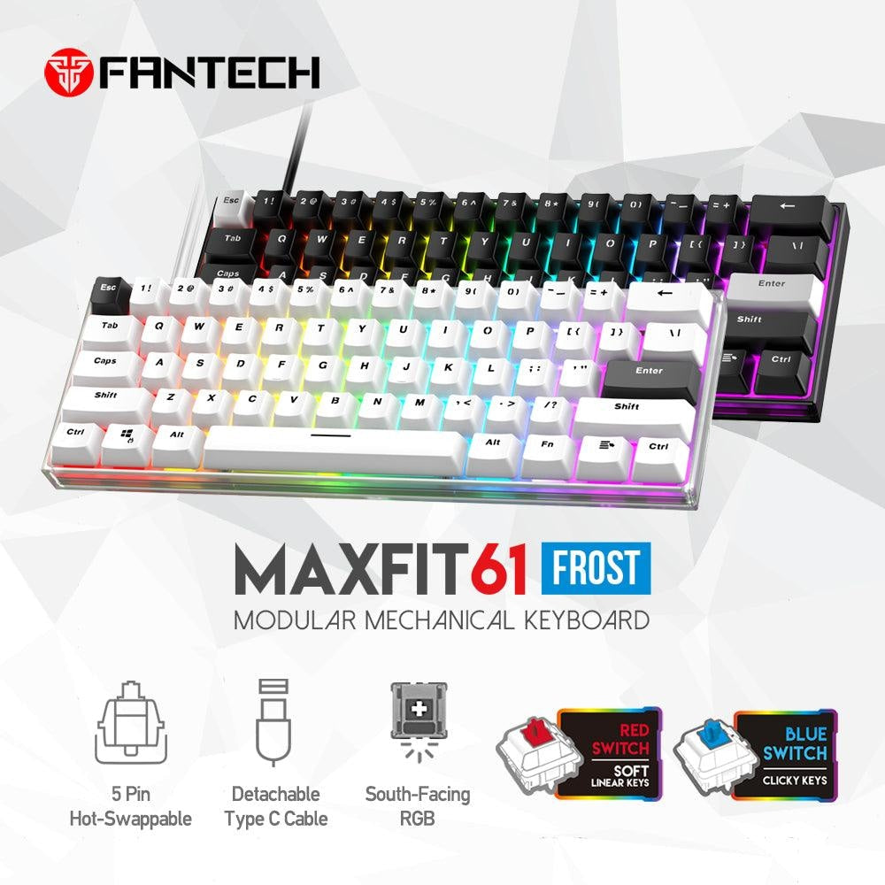 Maxfit61 frost modular mechanical keyboard - Fun Touch