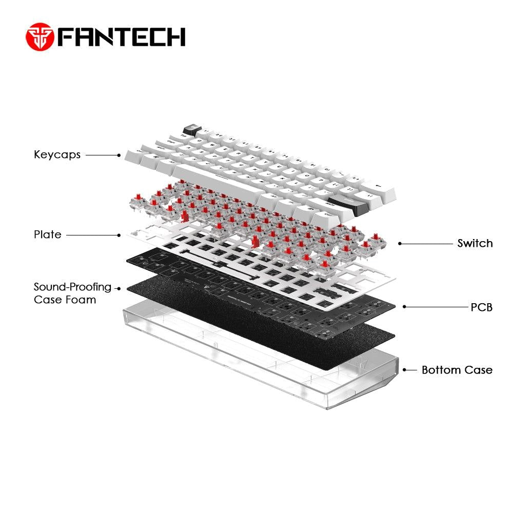 MAXFIT61 FROST WIRELESS MODULAR MECHANICAL KEYBOARD Keyboard