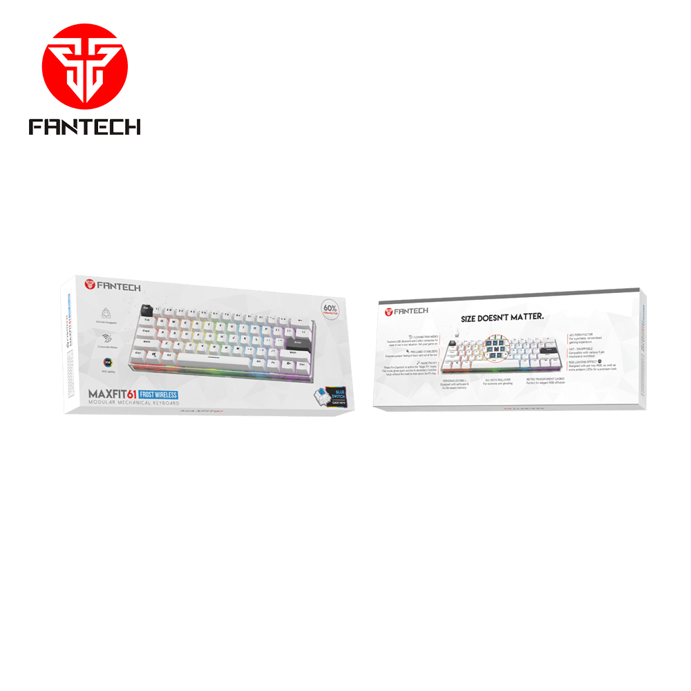 MAXFIT61 FROST WIRELESS MODULAR MECHANICAL KEYBOARD Keyboard