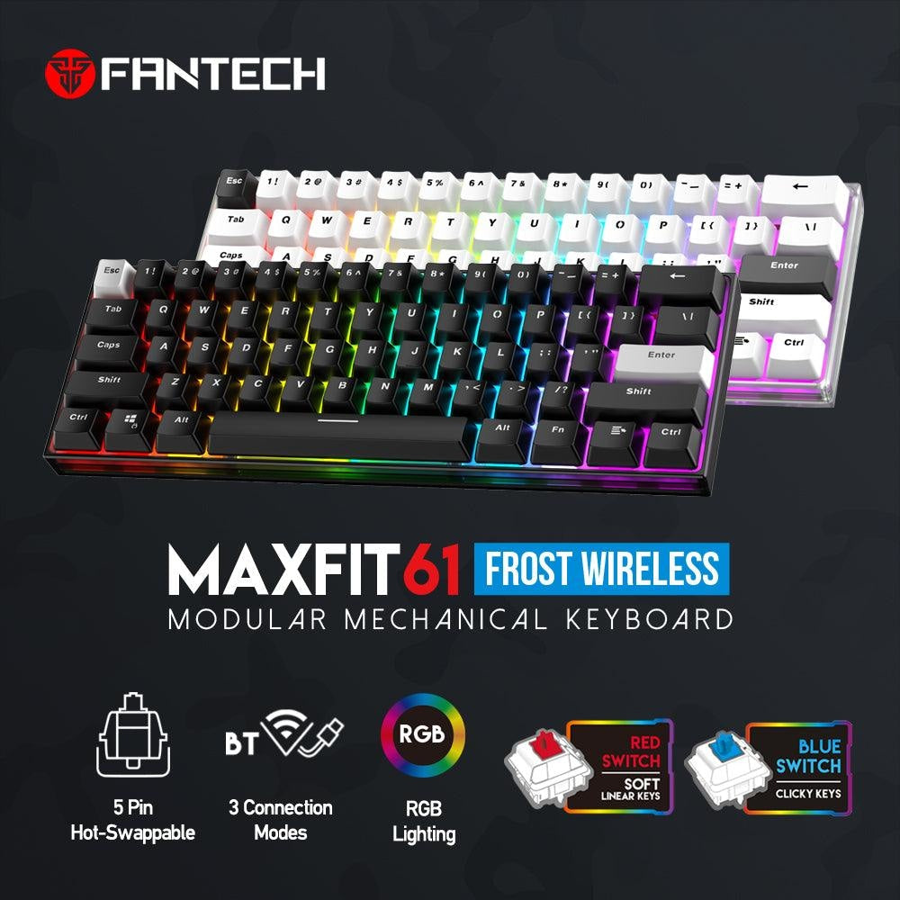 Maxfit61 frost wireless modular mechanical keyboard - Fun Touch