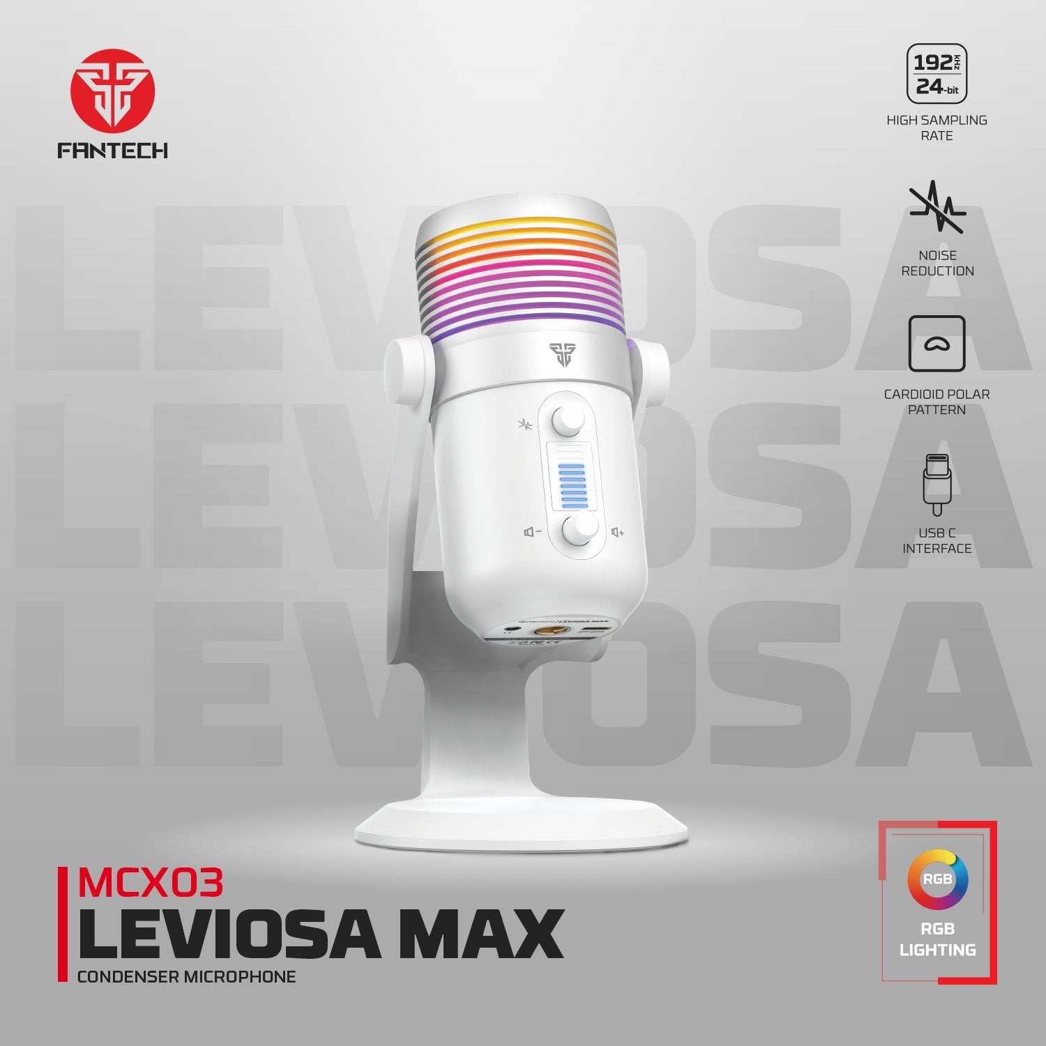 MCX03 LEVIOSA MAX CONDENSER MICROPHONE Streaming