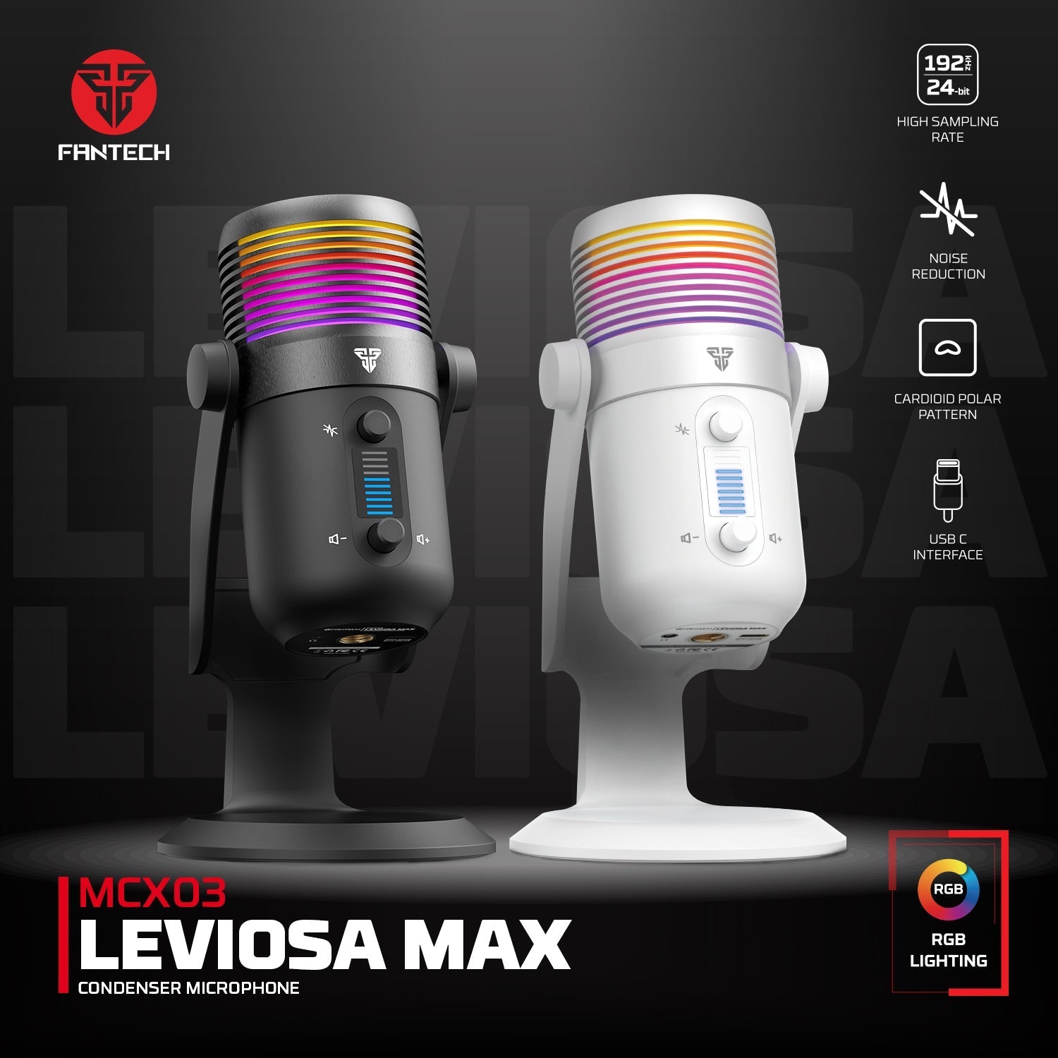 MCX03 LEVIOSA MAX CONDENSER MICROPHONE Streaming