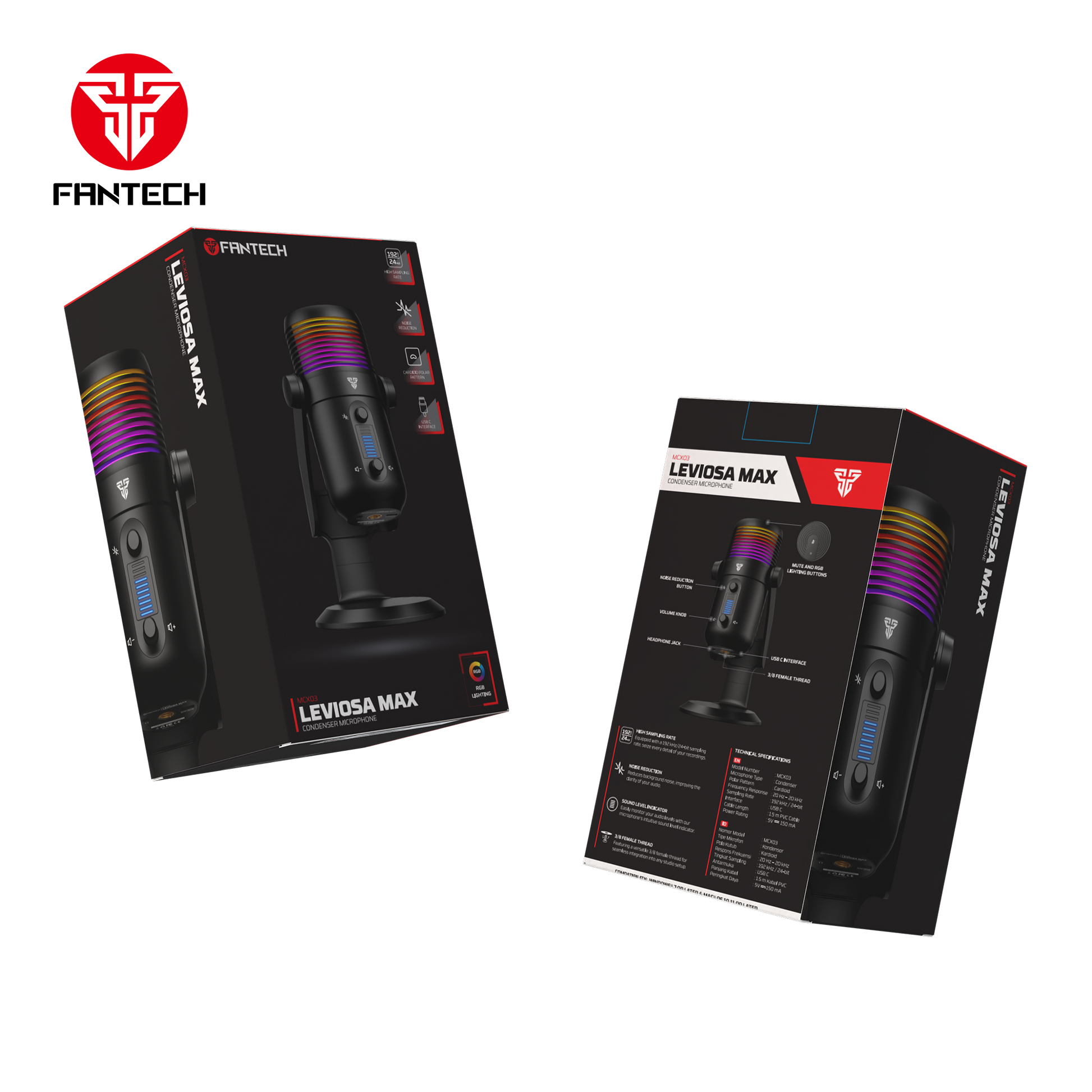 MCX03 LEVIOSA MAX CONDENSER MICROPHONE Streaming