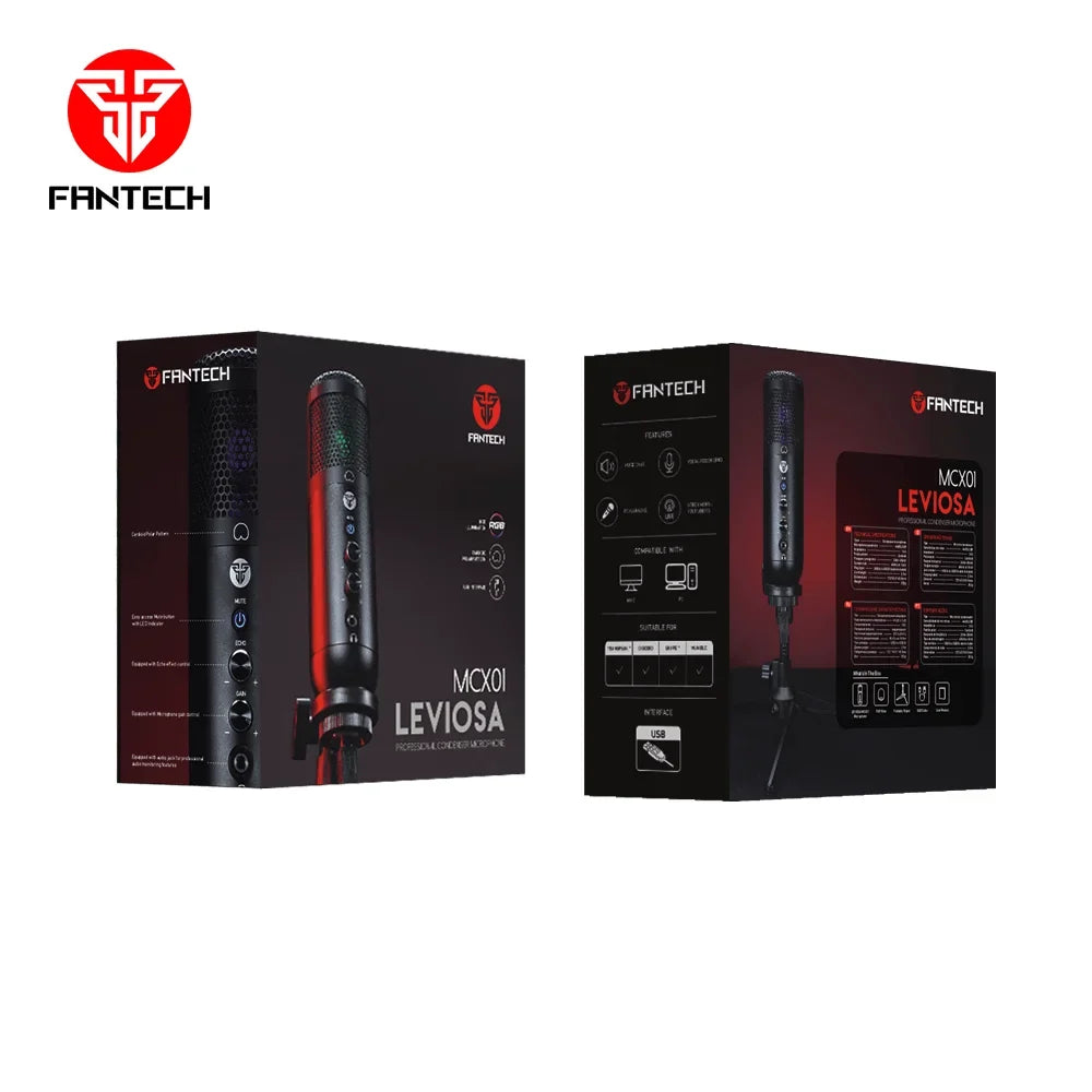 Fantech leviosa mcx01 professional condenser microphone - streaming