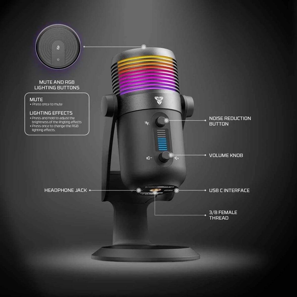 Mcx03 leviosa max condenser microphone - streaming