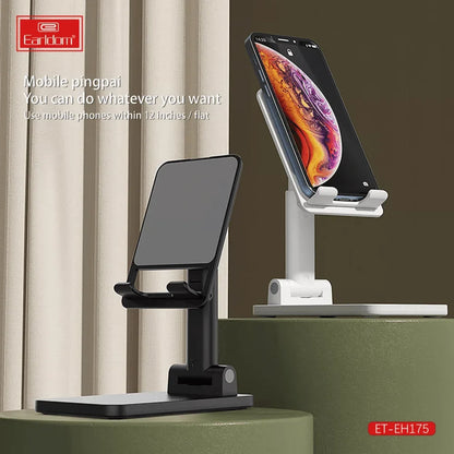 Earldom desktop tablet holder table cell foldable extend et-eh175
