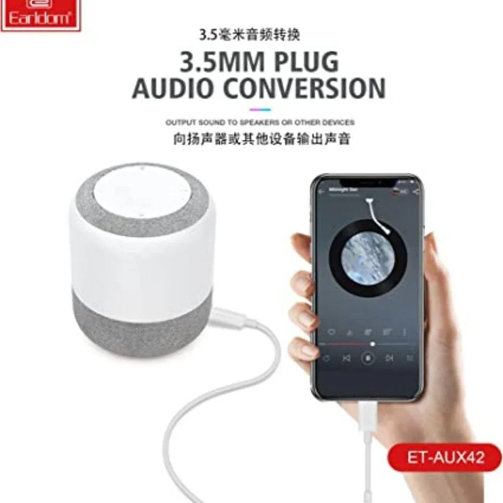 Earldom et-aux42 stereo aux cable - white