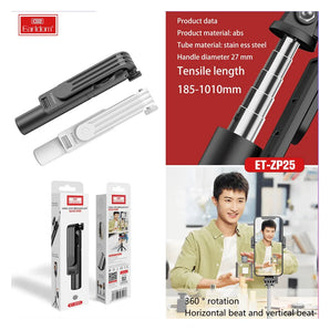 Earldom® mini live broadcast selfie stick zp25