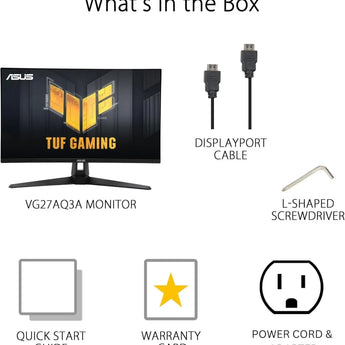 Asus tuf gaming 27” 1440p monitor (vg27aqm5a) – qhd (2560 x 1440) 300hz 0.3ms
