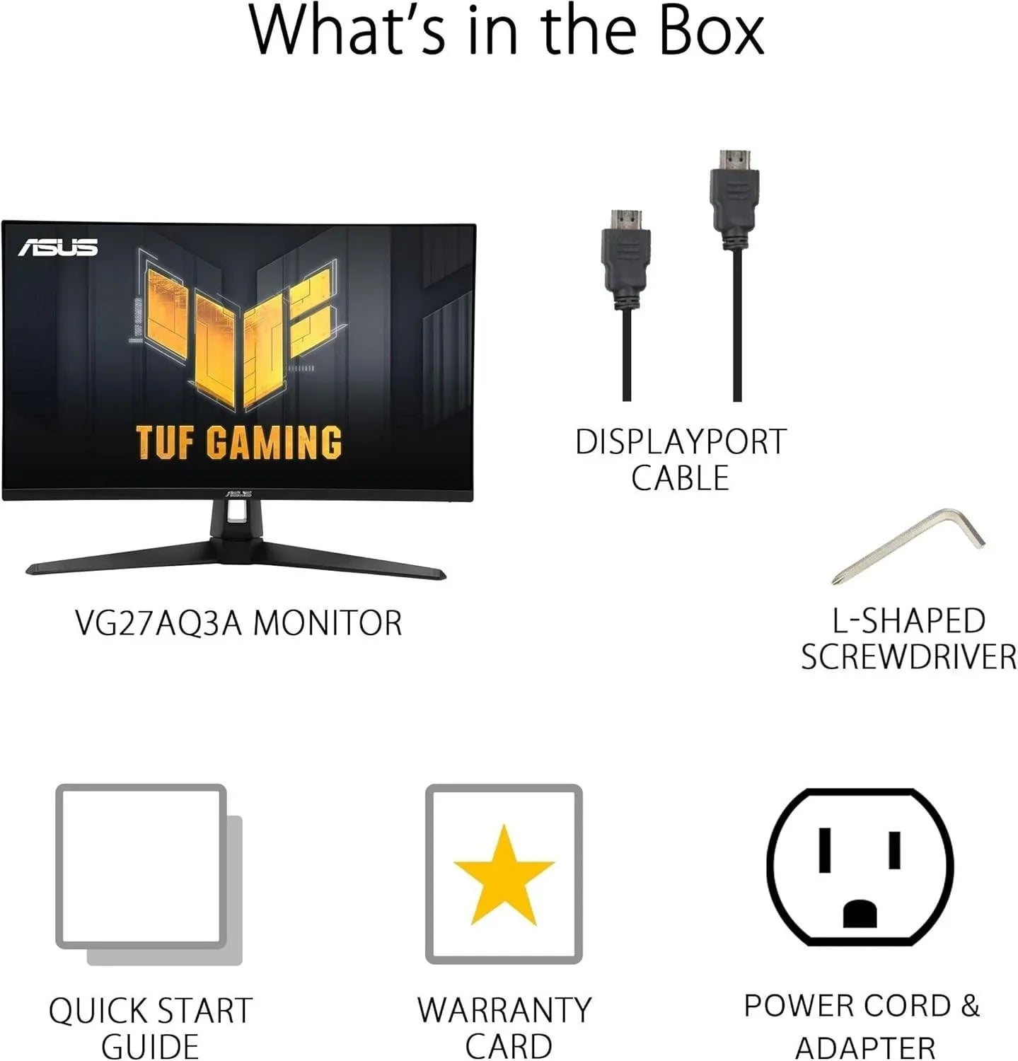 Asus tuf gaming 27” 1440p monitor (vg27aqm5a) – qhd (2560 x 1440) 300hz 0.3ms