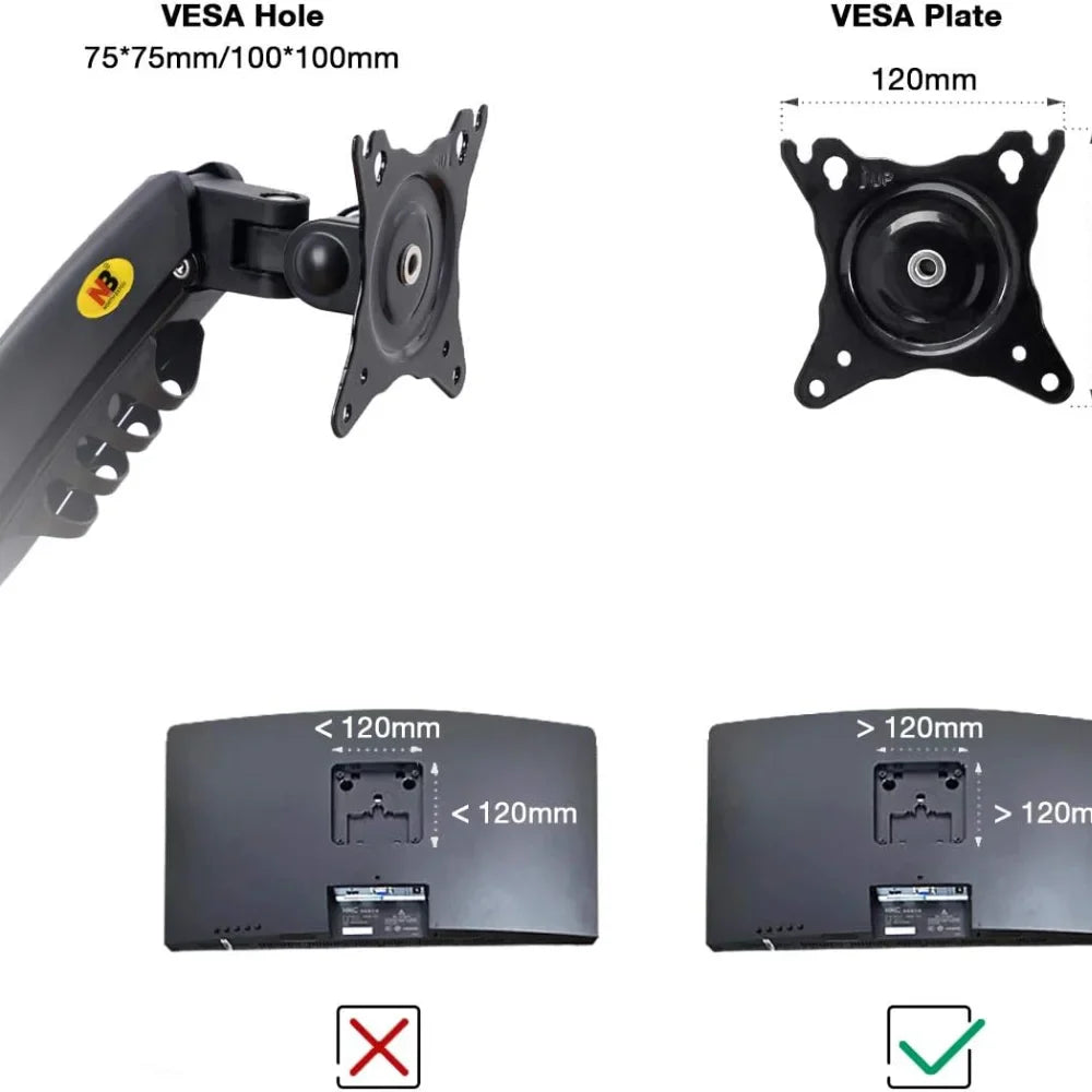Dual monitor desk stand f160 computer monitor accessories