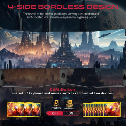 Gameon 27’’ black oled qhd gaming monitor 240hz 0.03ms hdmi 2.1 (supports ps5)