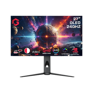 Gameon 27’’ black oled qhd gaming monitor 240hz 0.03ms hdmi 2.1 (supports ps5)