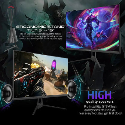 Gameon 27 inch gaming monitor - fhd 1080p computer monitor 120hz ips 1ms