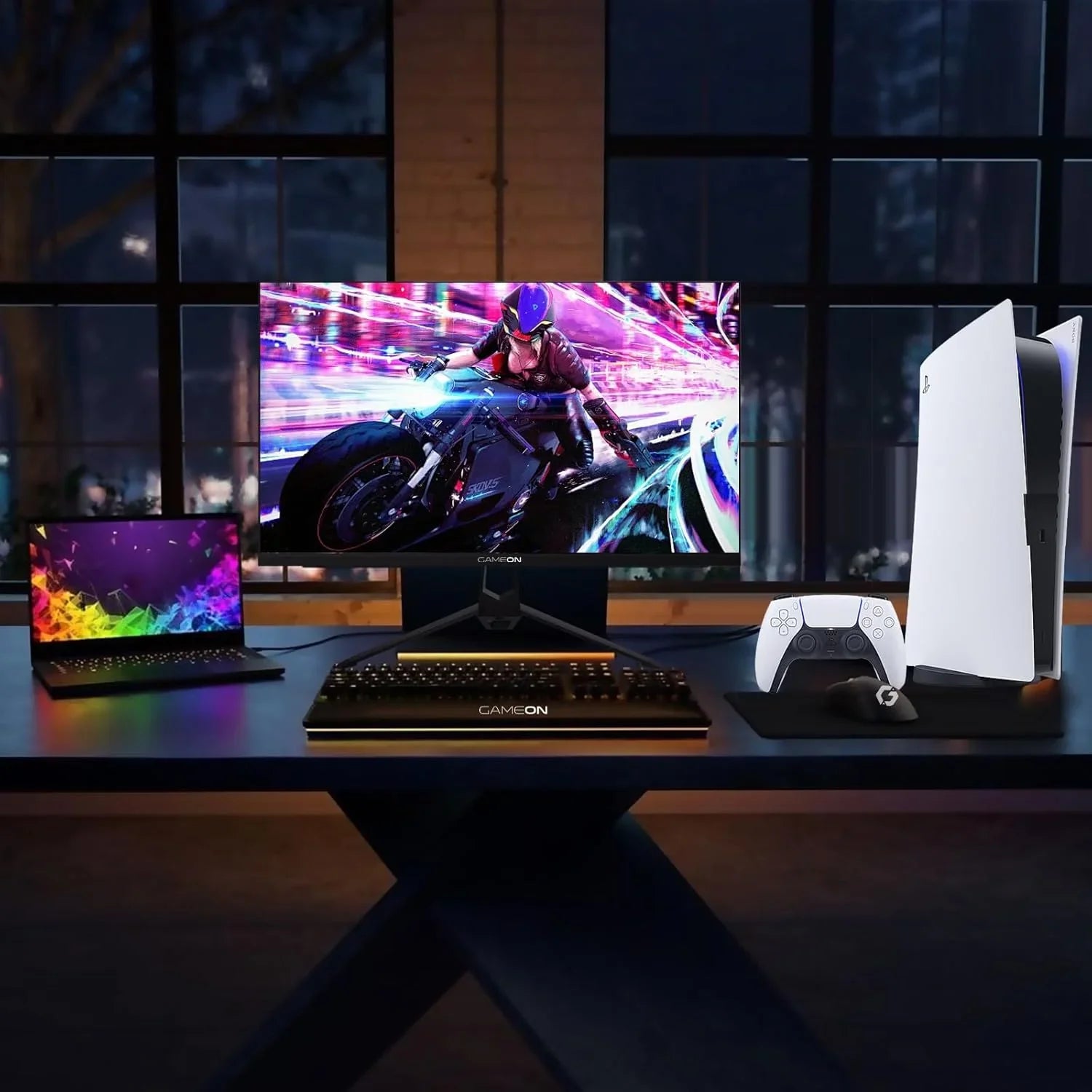 Gameon 27 inch gaming monitor - fhd 1080p computer monitor 120hz ips 1ms
