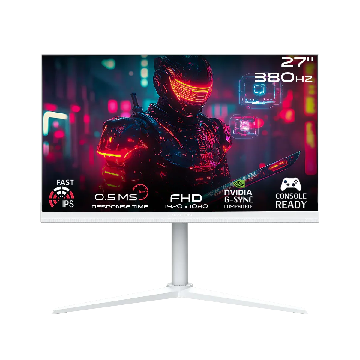 Gameon goap27fhd380ips artic pro series 27’’ fhd 380hz mprt 0.5ms hdmi 2.1 fast