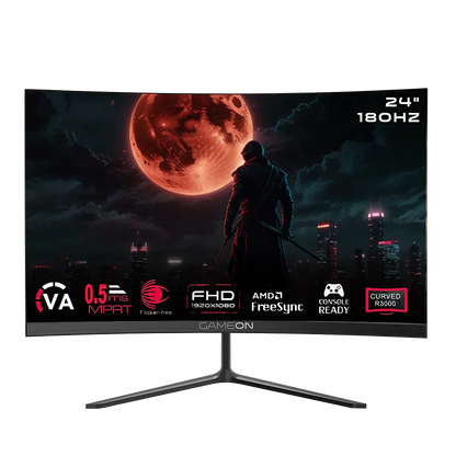 Gameon goc24f180va pro series 24’’ fhd 180hz mprt 0.5ms hdmi 2.1 va panel