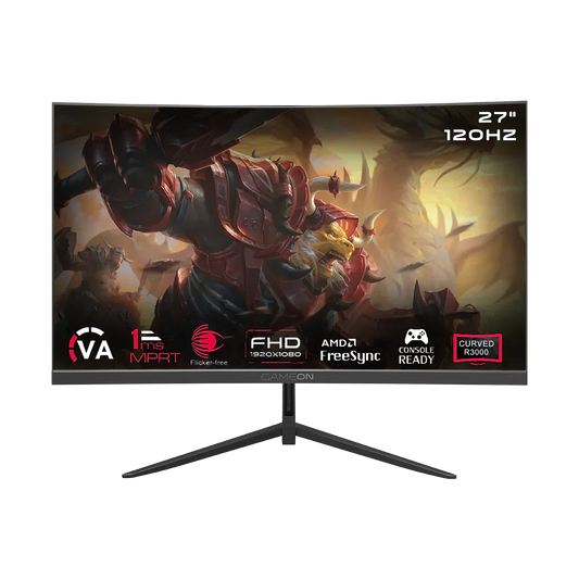 Gameon goc27f120va pro series 27’’ fhd 120hz mprt 1ms hdmi 2.1 va panel curved