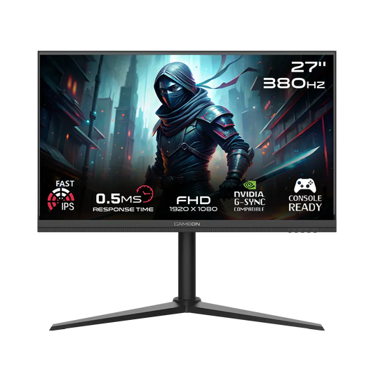 Gameon gomp27fhd380ips midnight pro series 27’’ fhd 380hz mprt 0.5ms hdmi 2.1