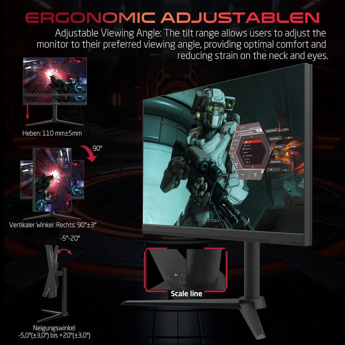 Gameon gomp27fhd380ips midnight pro series 27’’ fhd 380hz mprt 0.5ms hdmi 2.1