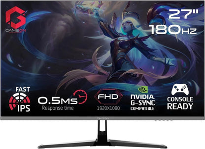 Gameon gops27180ips pro series 27’’ fhd 180hz mprt 0.5ms hdmi 2.1 fast ips