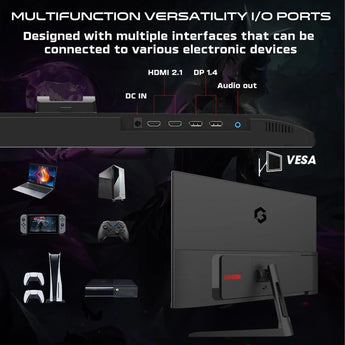 Gameon gops27qhd180ips pro series 27’’ qhd 180hz mprt 0.5ms hdmi 2.1 fast ips