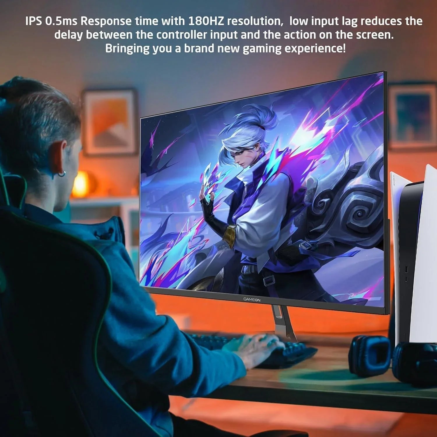 Gameon gops27qhd180ips pro series 27’’ qhd 180hz mprt 0.5ms hdmi 2.1 fast ips