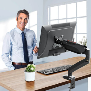 Redragon gmk914 single monitor mount stand - gas spring adjustable arms tv &