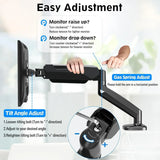 Redragon gmk914 single monitor mount stand - gas spring adjustable arms tv &