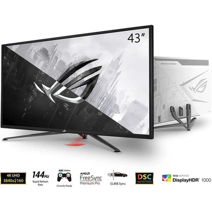 Asus rog strix xg43uq 43” 4k hdr dsc 144hz 1ms - pc hardware