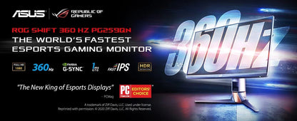 Asus rog swift 360hz pg259qn 24.5” fast ips 1ms - pc hardware