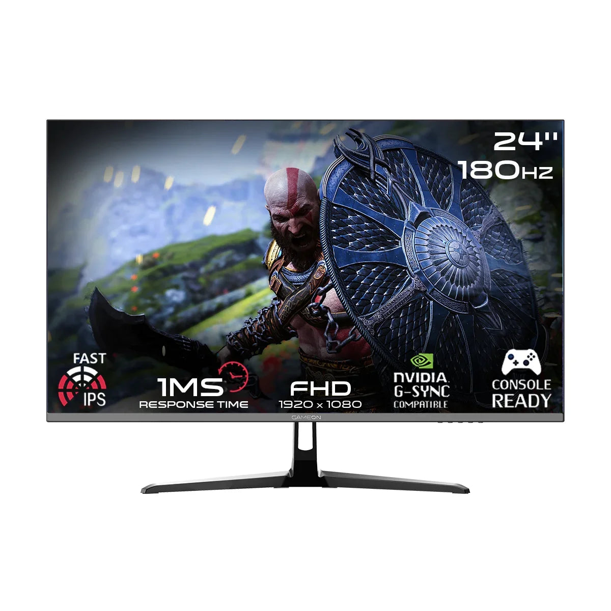 Gameon 24’’ fhd 180hz 1 ms hdmi 2.0 gaming monitor - monitors