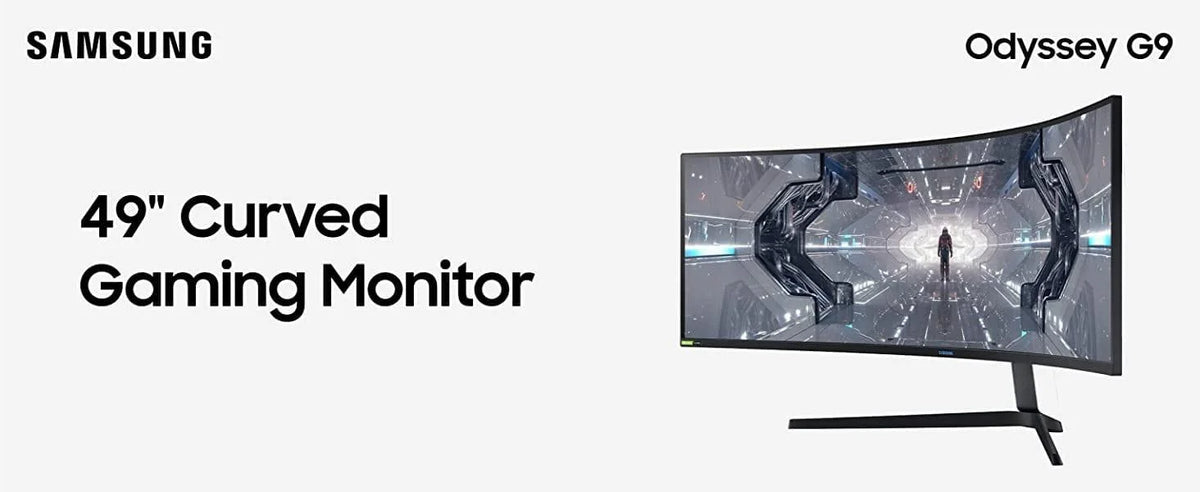 Samsung 49” odyssey g9 gaming monitor 1000r curved qled dual qhd 240hz - pc hardware