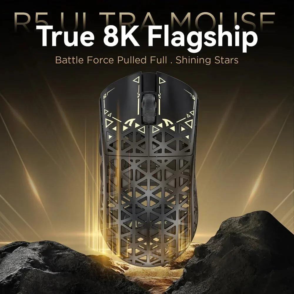 Attack shark r5ultra 8k carbon fiber wireless gaming mouse with 42000 dpi