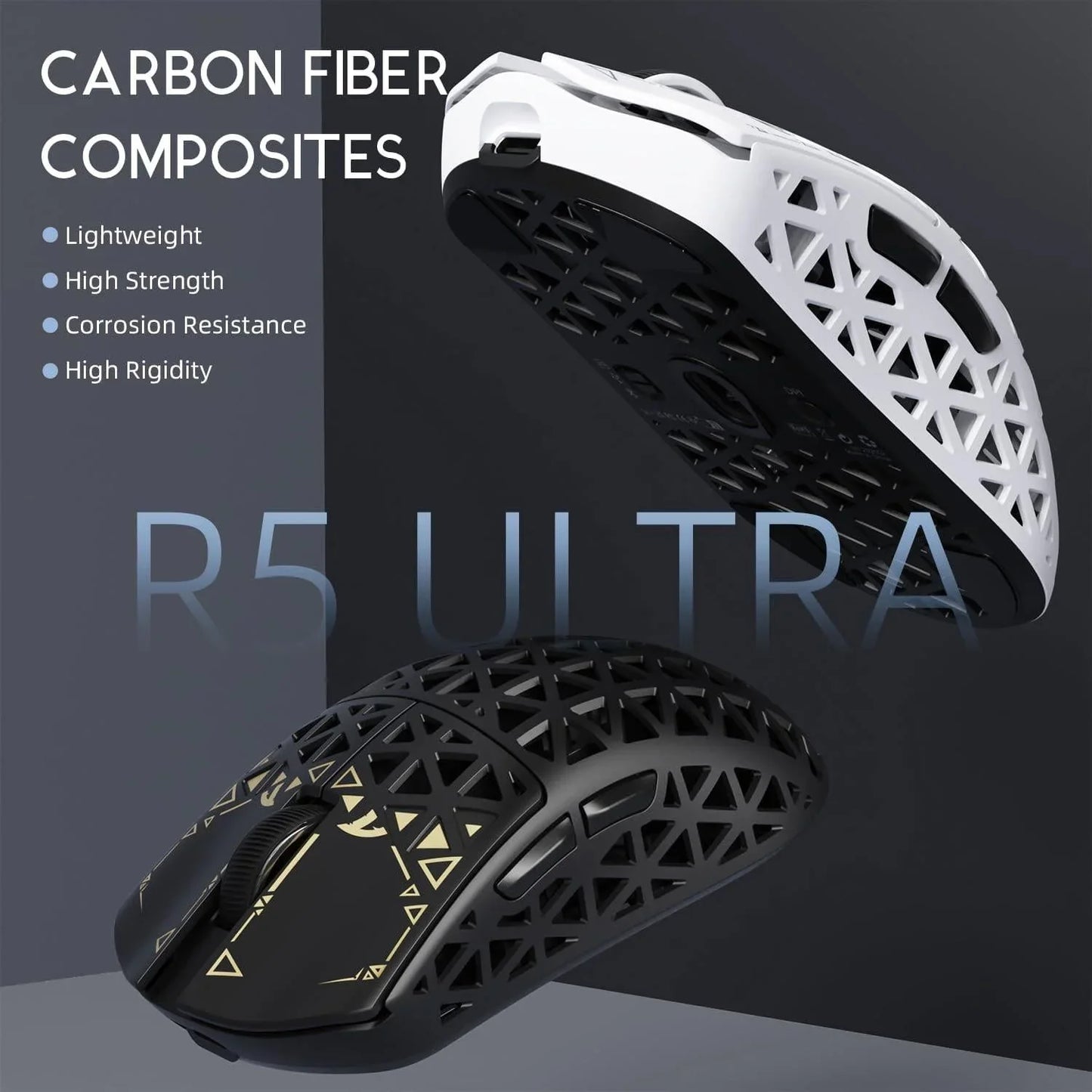 Attack shark r5ultra 8k carbon fiber wireless gaming mouse with 42000 dpi