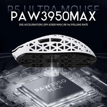 Attack shark r5ultra 8k carbon fiber wireless gaming mouse with 42000 dpi