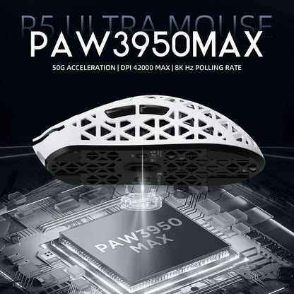 Attack shark r5ultra 8k carbon fiber wireless gaming mouse with 42000 dpi