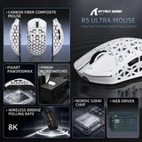 Attack shark r5ultra 8k carbon fiber wireless gaming mouse with 42000 dpi