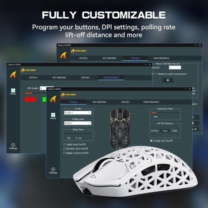 Attack shark r5ultra 8k carbon fiber wireless gaming mouse with 42000 dpi