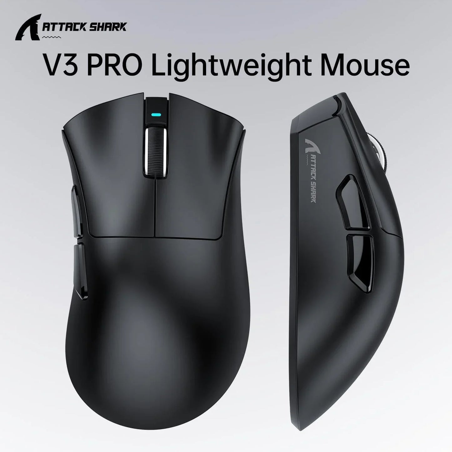 Attack shark v3pro wireless esports gaming mouse with magnetic charging