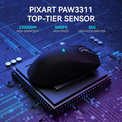 Attack shark x11 lightweight wireless gaming mouse with rgb charging