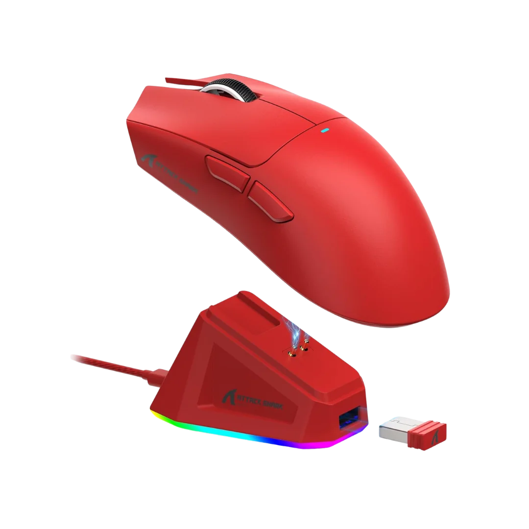 Attack shark x11 lightweight wireless gaming mouse with rgb charging