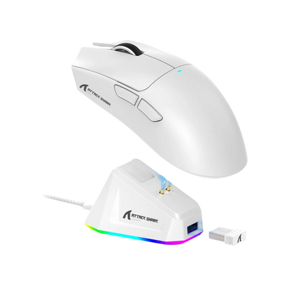 Attack shark x11 lightweight wireless gaming mouse with rgb charging
