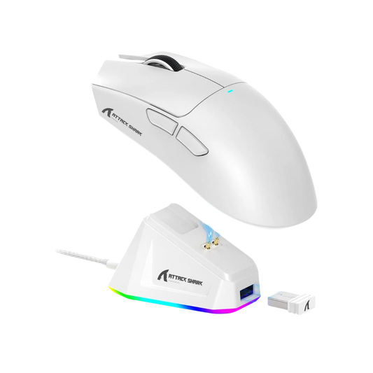 Attack shark x11 lightweight wireless gaming mouse with rgb charging
