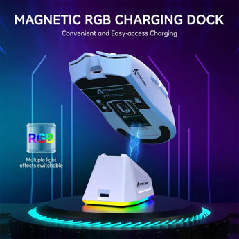 Attack shark x11 lightweight wireless gaming mouse with rgb charging