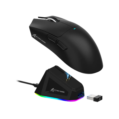 Attack shark x11 lightweight wireless gaming mouse with rgb charging