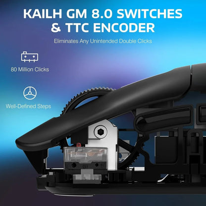 Attack shark x3pro 4k/8k lightweight wireless gaming mouse