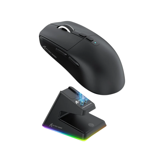 Attack shark x6 lightweight wireless gaming mouse with rgb backlight charging