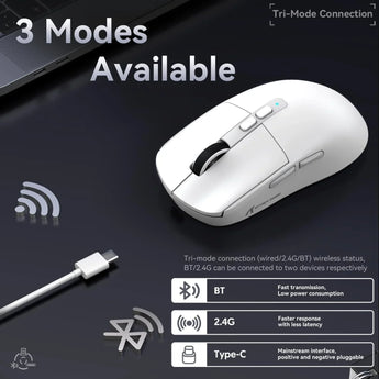 Attack shark x6 lightweight wireless gaming mouse with rgb backlight charging