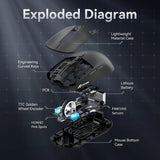 Attack shark x6 lightweight wireless gaming mouse with rgb backlight charging